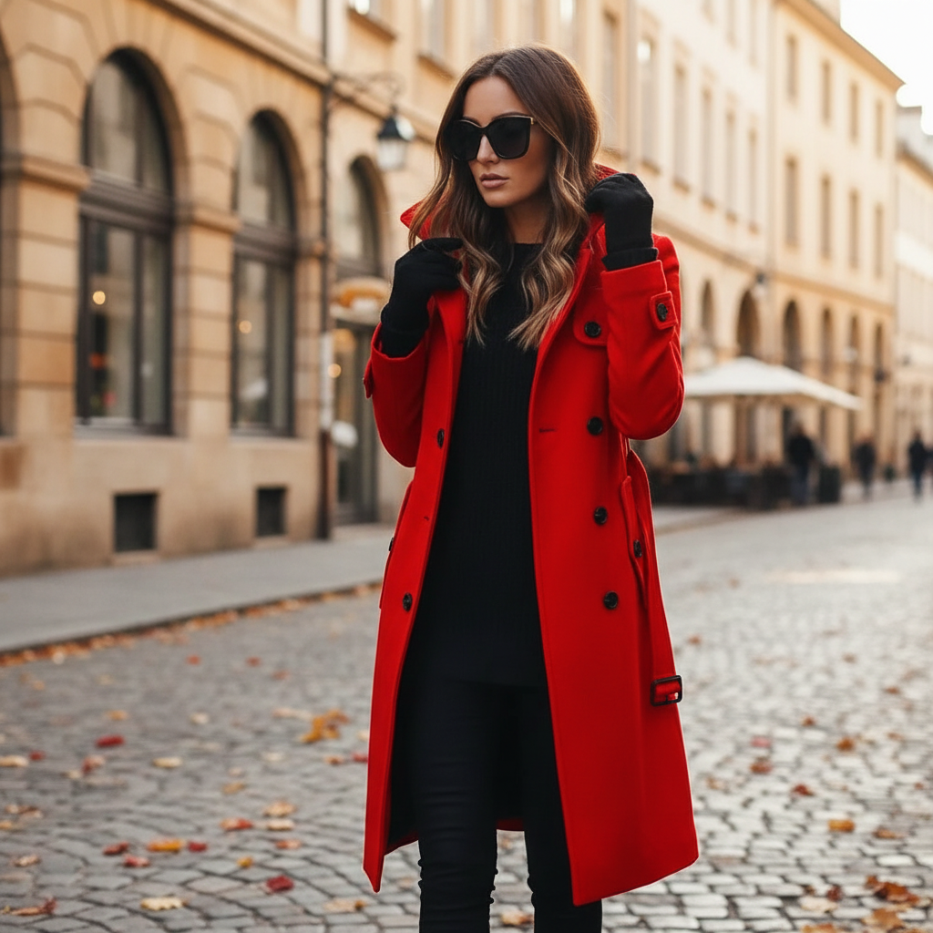 Women's Trench Coat | Classic Long Coat in 4 Colors