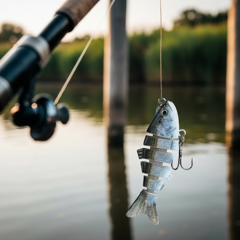 Segmented Swimbait Fishing Lure with Articulated Body