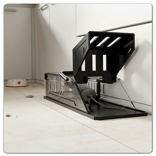 Automatic Mouse Trap Cage with Sensitive Trigger