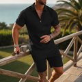 Men's Polo Shirt & Shorts Summer Set