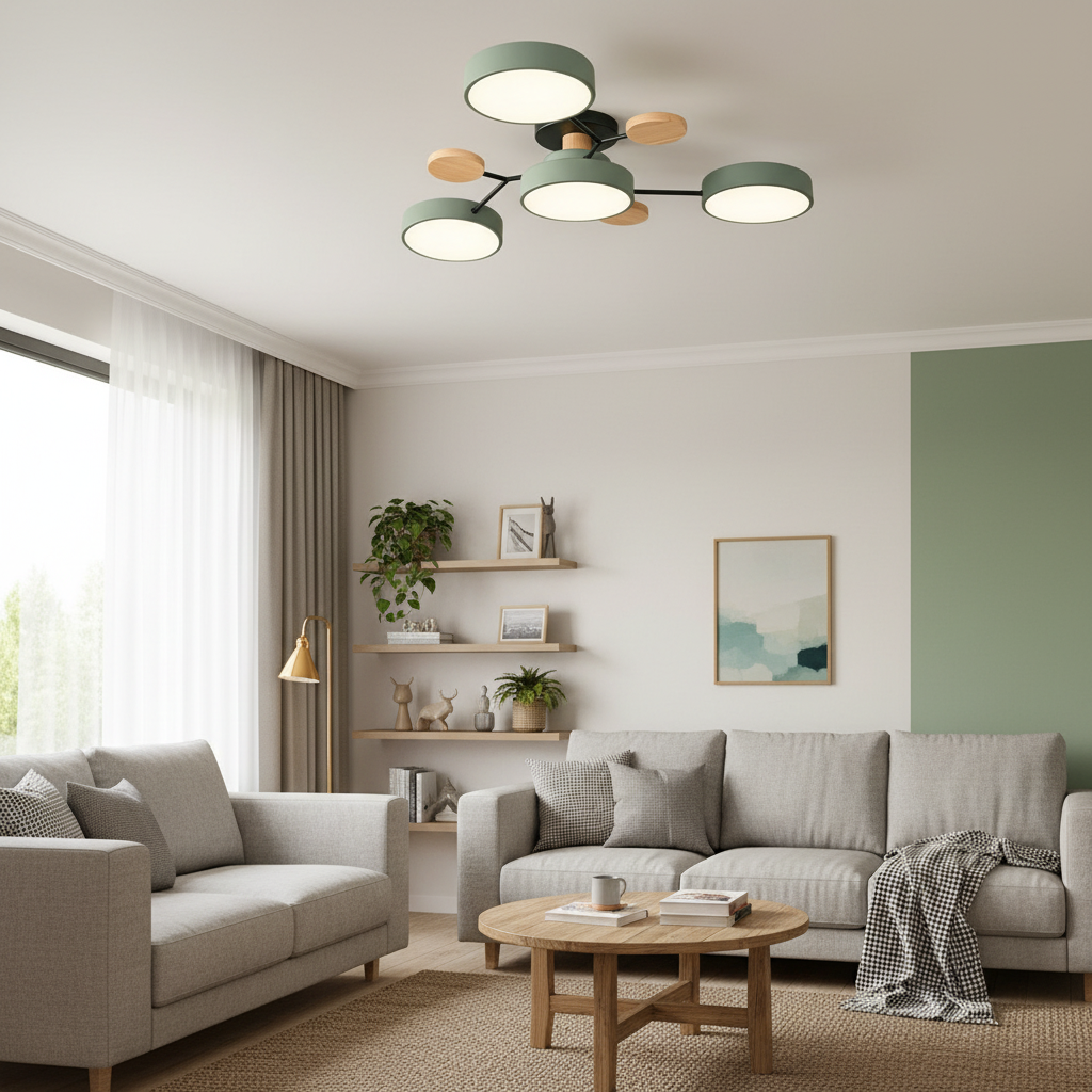 Nordic LED Ceiling Light with Branching Design
